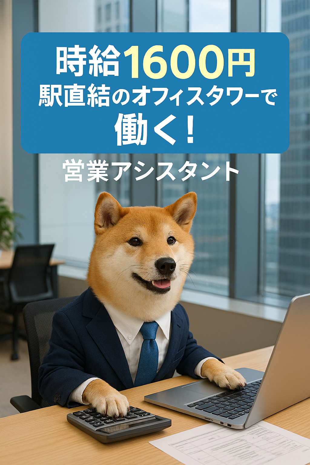 時給1600円・未経験OK・駅直結・キレイなビル♪ 働きやすさがそろった事務職【3353-152/TO】