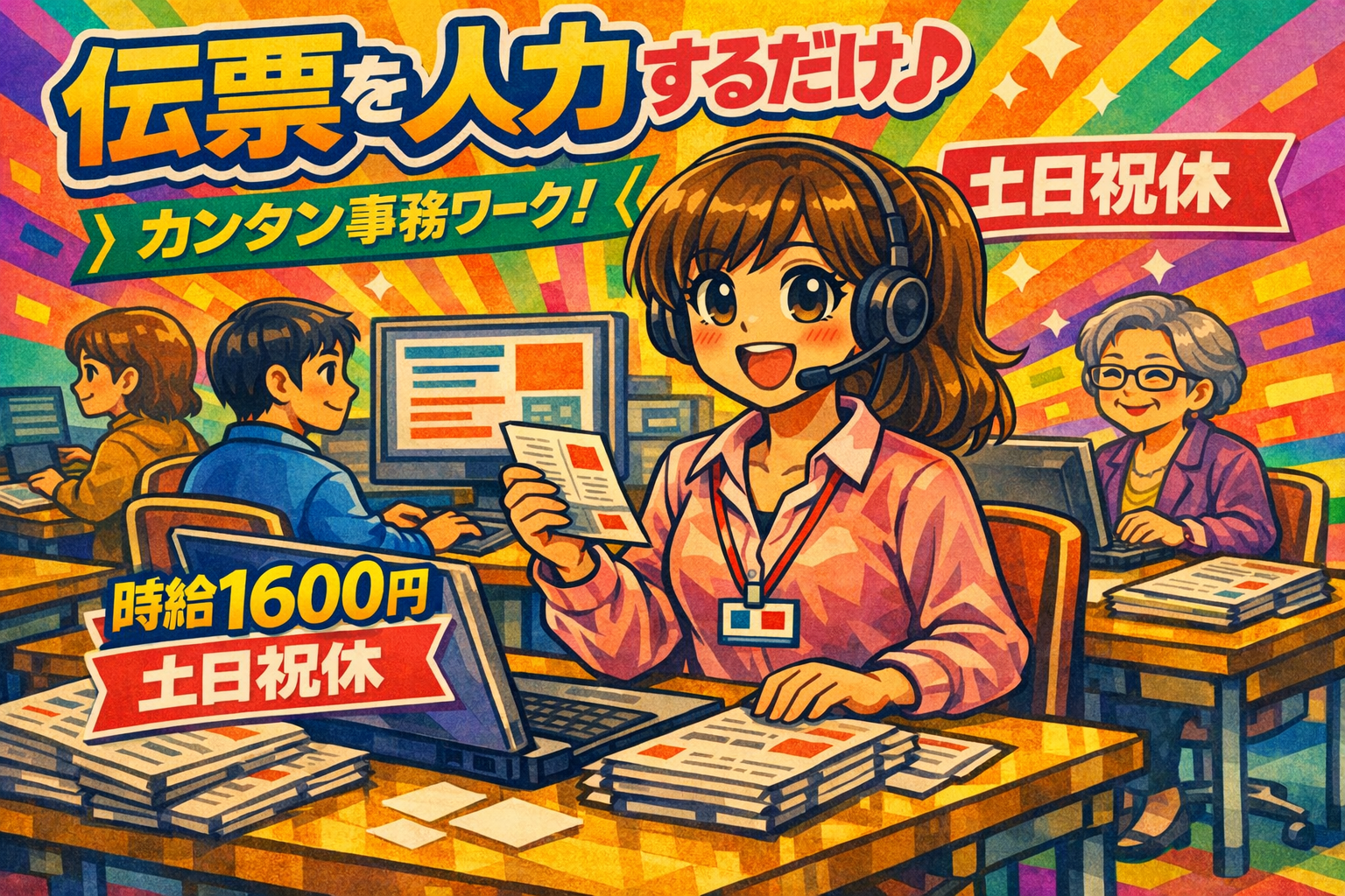 「時給1600円／未経験OK」朝10時出勤で土日祝休み♪人気のモクモクデータ入力【仕事No3353-163/TO】