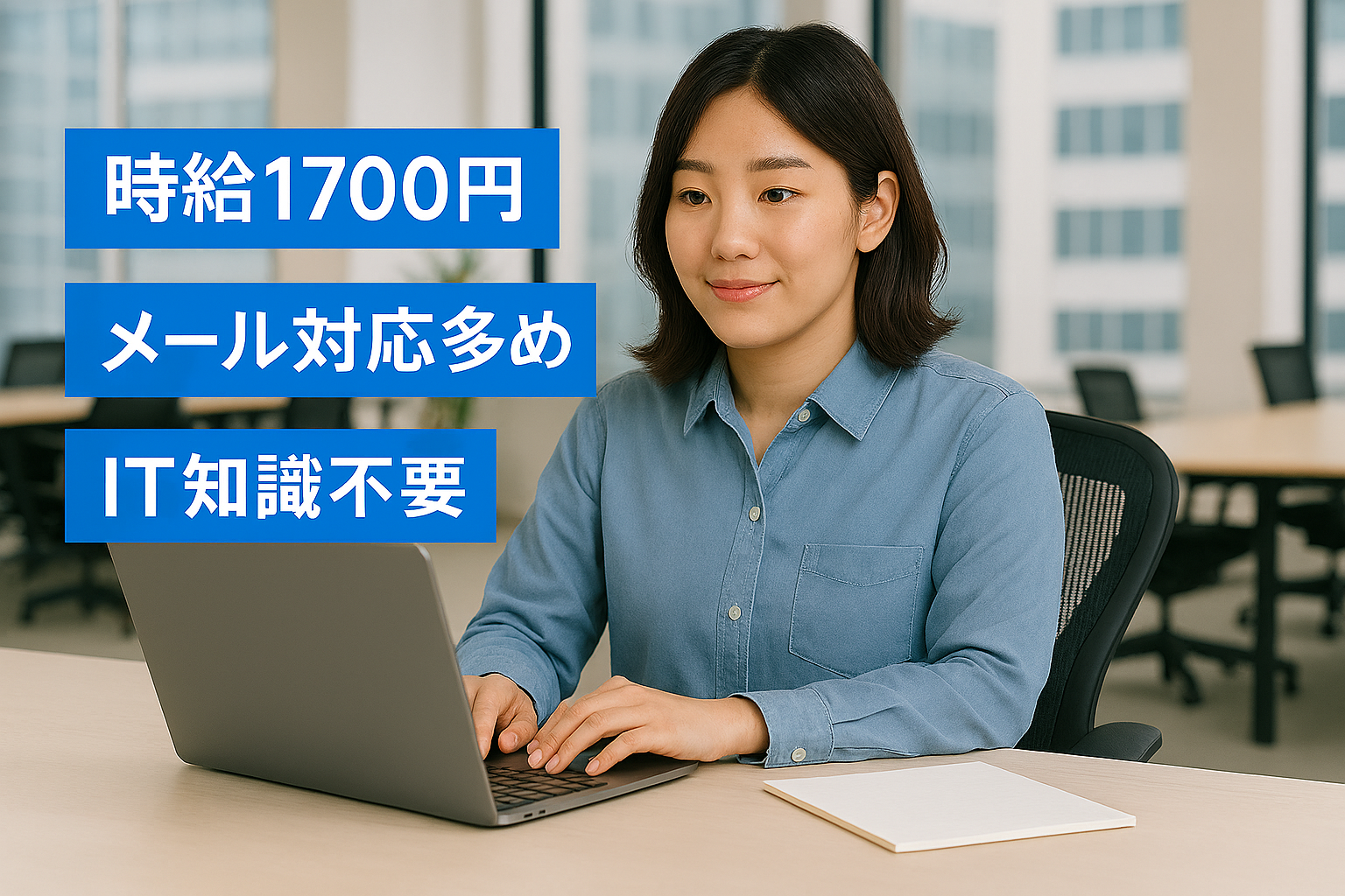 時給1700円！20代〜40代活躍♪未経験OK／メールやTeamsで業務サポート【仕事No3353-167/TO】