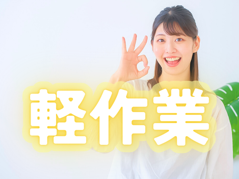 部屋代が無料！入寮希望者には個室寮完備／男女共に活躍中のコツコツ作業・日払い＆週払いOK【仕事No1530-1】
